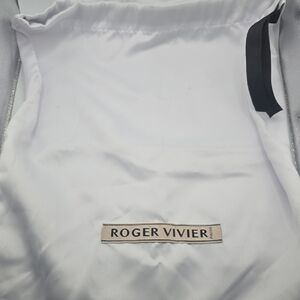 Roger Vivier White Bag with Black Accent